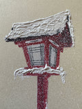 Lantern with snow (7,5 cm)