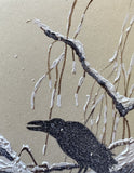 Raven with snow (7,5 cm)