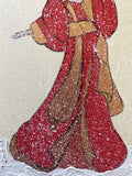 Kimono-woman in snow (7,5 cm)