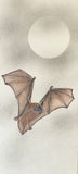 Bat with moon (6,0 cm)